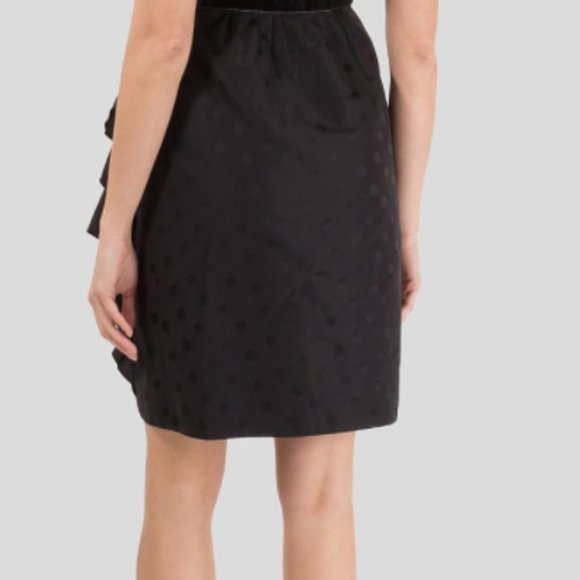 MARC JACOBS Polka Dot Jacquard Ruffle Cocktail Dress - Size 6 - Picture 8 of 11